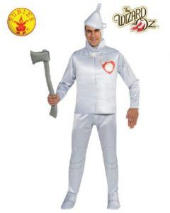 Person in a Tin Man Costume, Holding an Axe, From the Wizard of Oz — Costumes Galore in Maroochydore, QLD