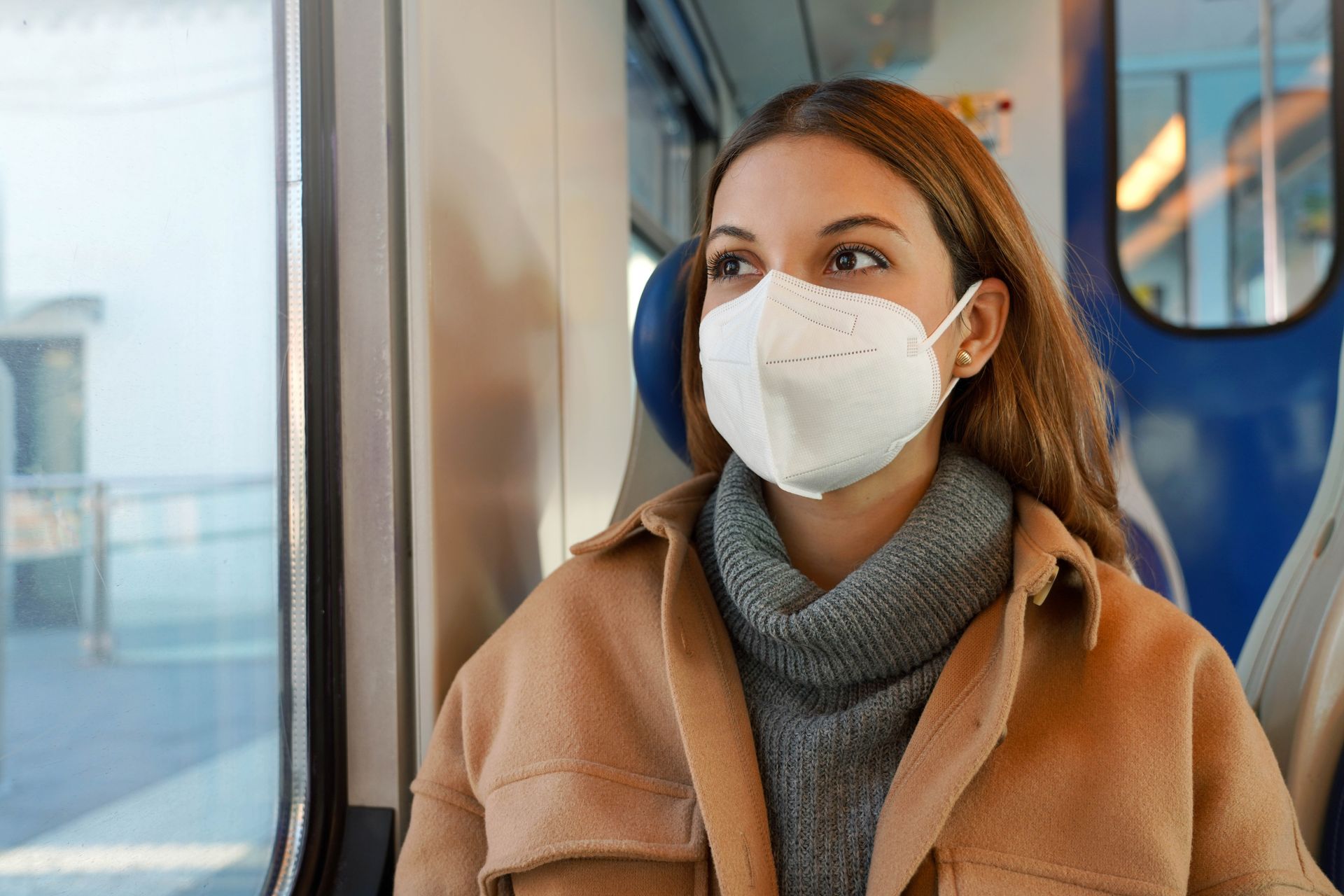girl wearing a mask