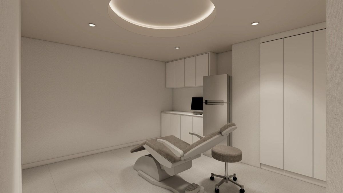 1:1 treatment room at Live Young Clinic