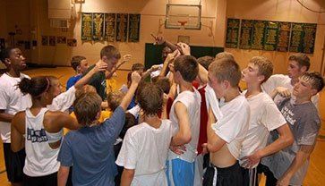 basketball team training
