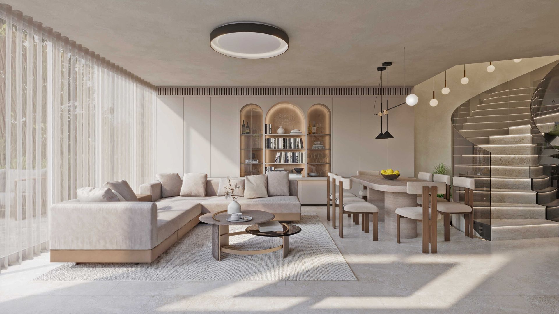 שיפוץ קומפלט מהיסוד שהפך מבנה ישן לקן משפחתי חם, מודרני ועוטף.