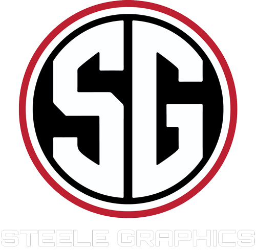 Black-and-white SG logo in a red circle with 