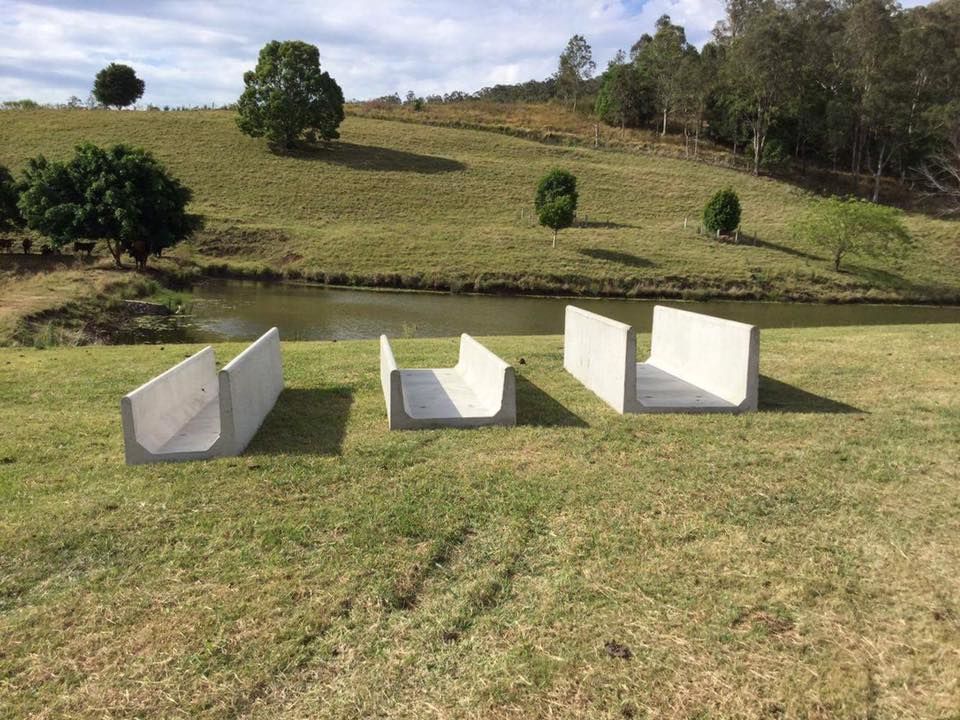 Three Concrete Blocks — Graham's Precast Concrete Products Pty Ltd in Kyogle, NSW