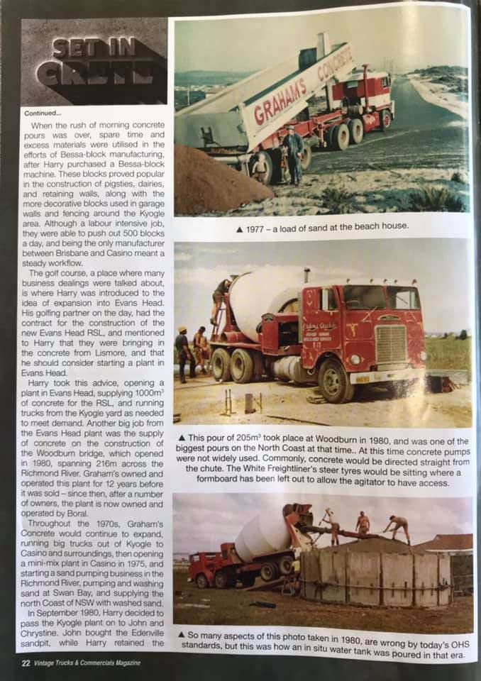 Three Photos Showing Construction — Graham's Precast Concrete Products Pty Ltd in Kyogle, NSW