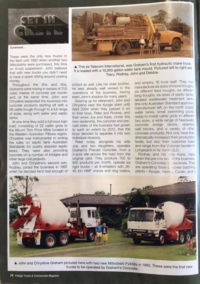 Article With Three Photos of Concrete — Graham's Precast Concrete Products Pty Ltd in Kyogle, NSW