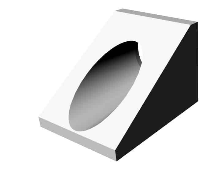 White Wedge-shaped Object With an Oval-shaped Indentation — Graham's Precast Concrete Products Pty Ltd in Kyogle, NSW