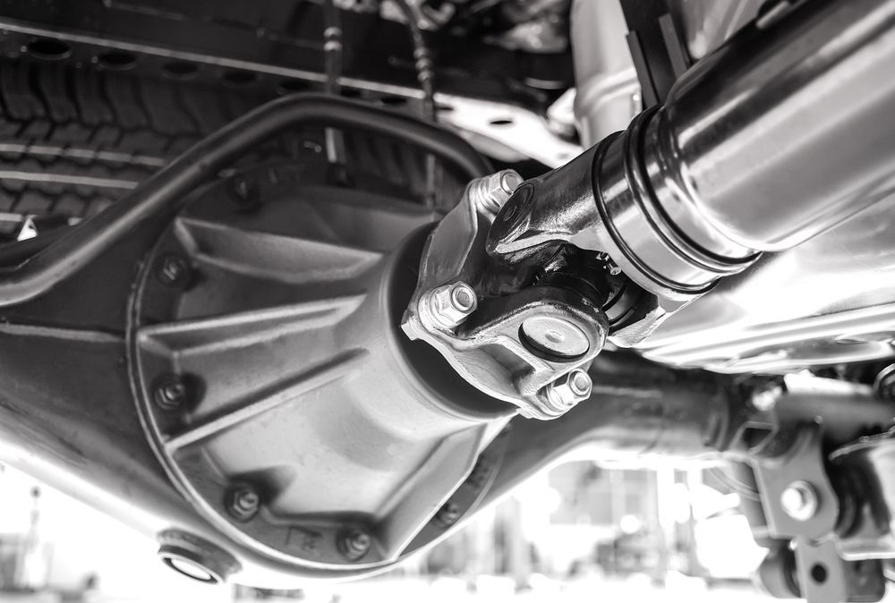 Close-Up of A Vehicle’s Driveshaft and Differential Undercarriage — Gardiner Automotive & Performance in Rutherford, NSW