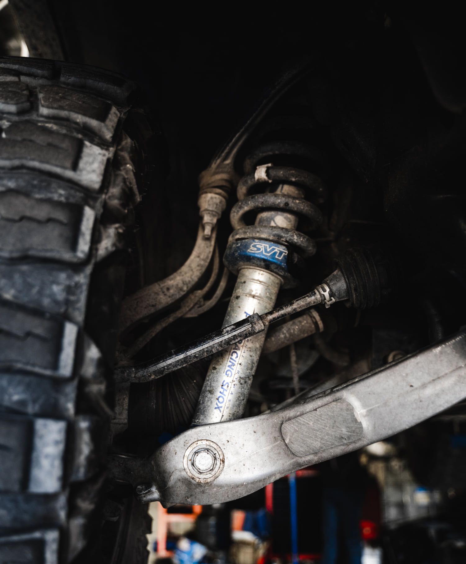Close-Up of An Off-Road Truck Wheel and Suspension Undercarriage — Gardiner Automotive & Performance in Rutherford, NSW