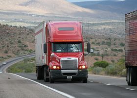 Semi-truck traveling on a Northwest Indiana interstate highway
