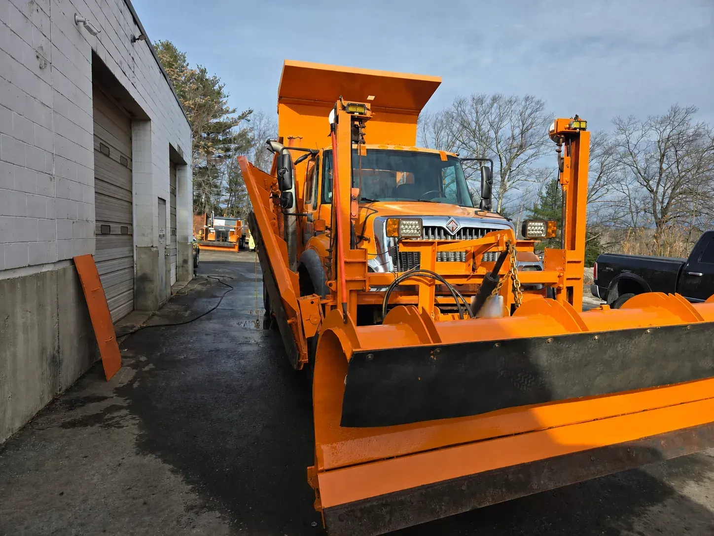 Municipal snowplow windshield replacement project