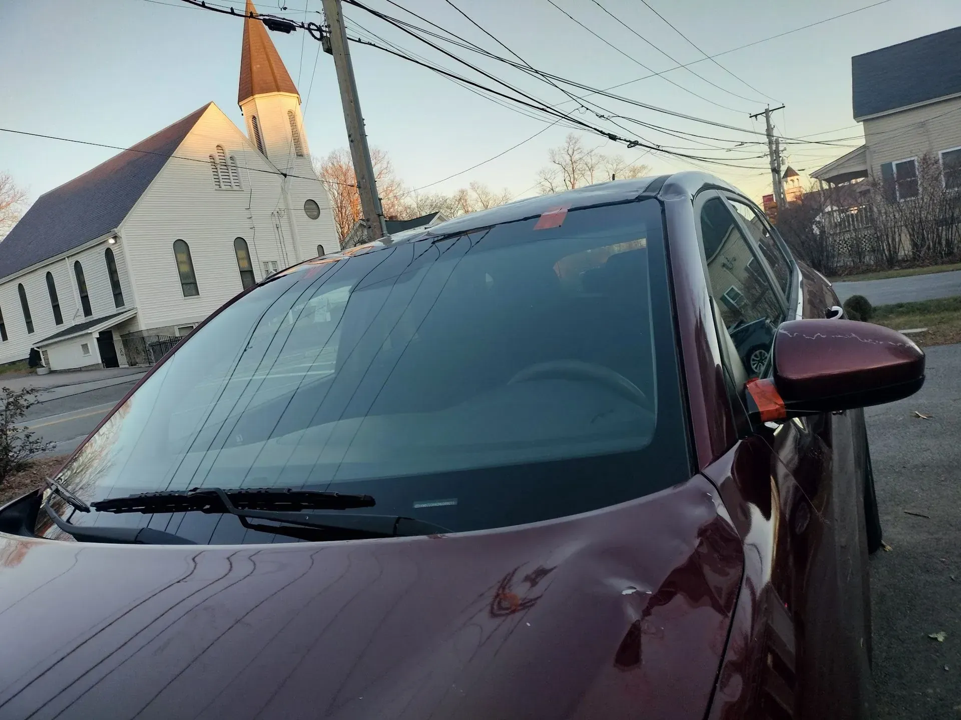 Completed windshield replacement on a customer vehicle