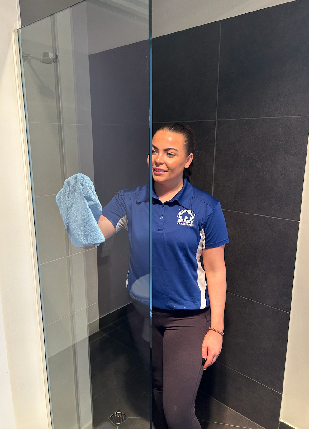 Cleaners Moping On The Floor — 2easy Cleaning in Bendigo, VIC