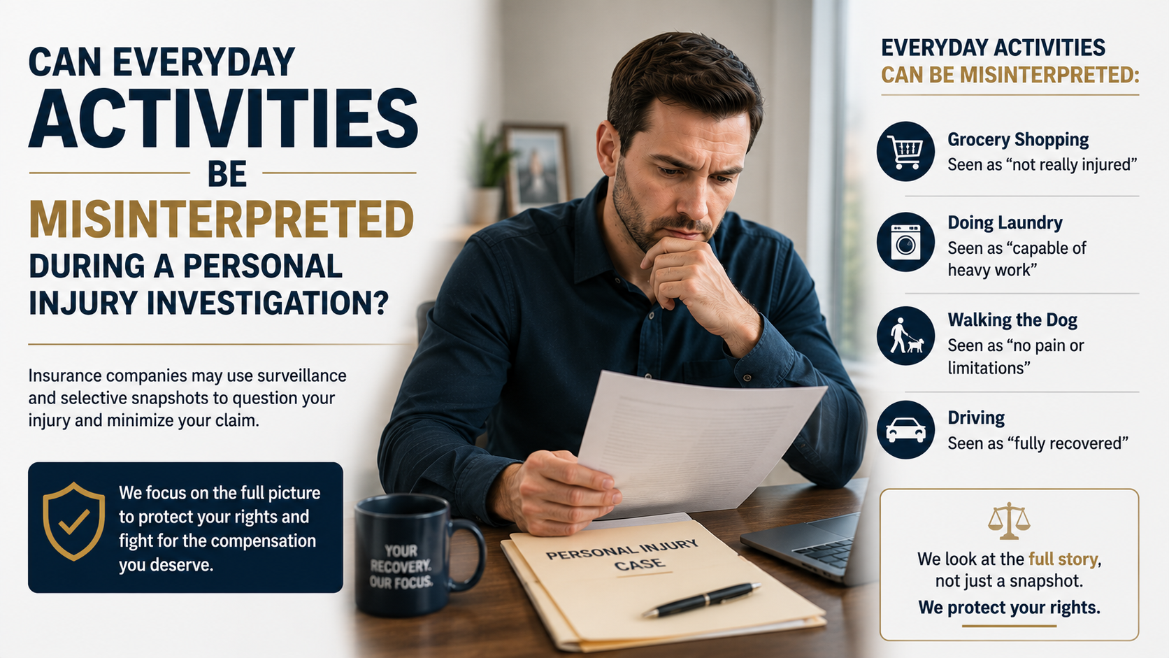 Can Everyday Activities Be Misinterpreted During a Personal Injury Investigation