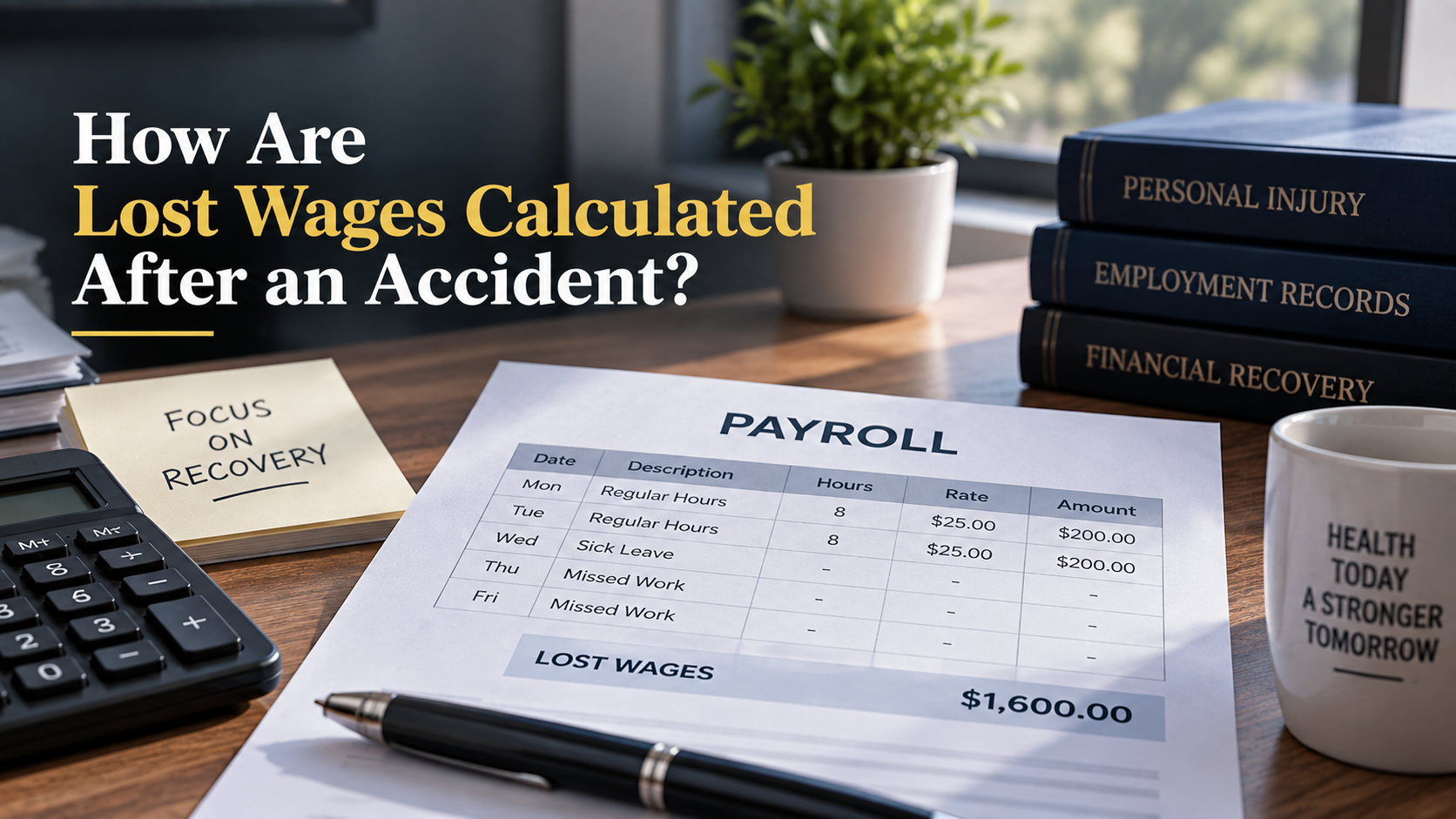 How Are Lost Wages Calculated After an Accident
