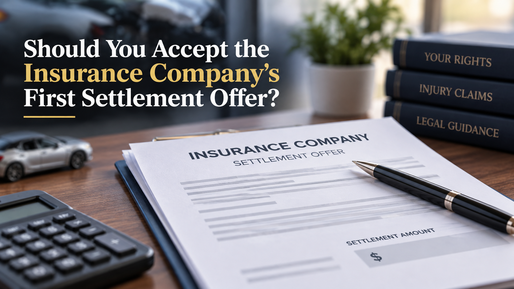 Should You Accept the Insurance Company's First Settlement Offer
