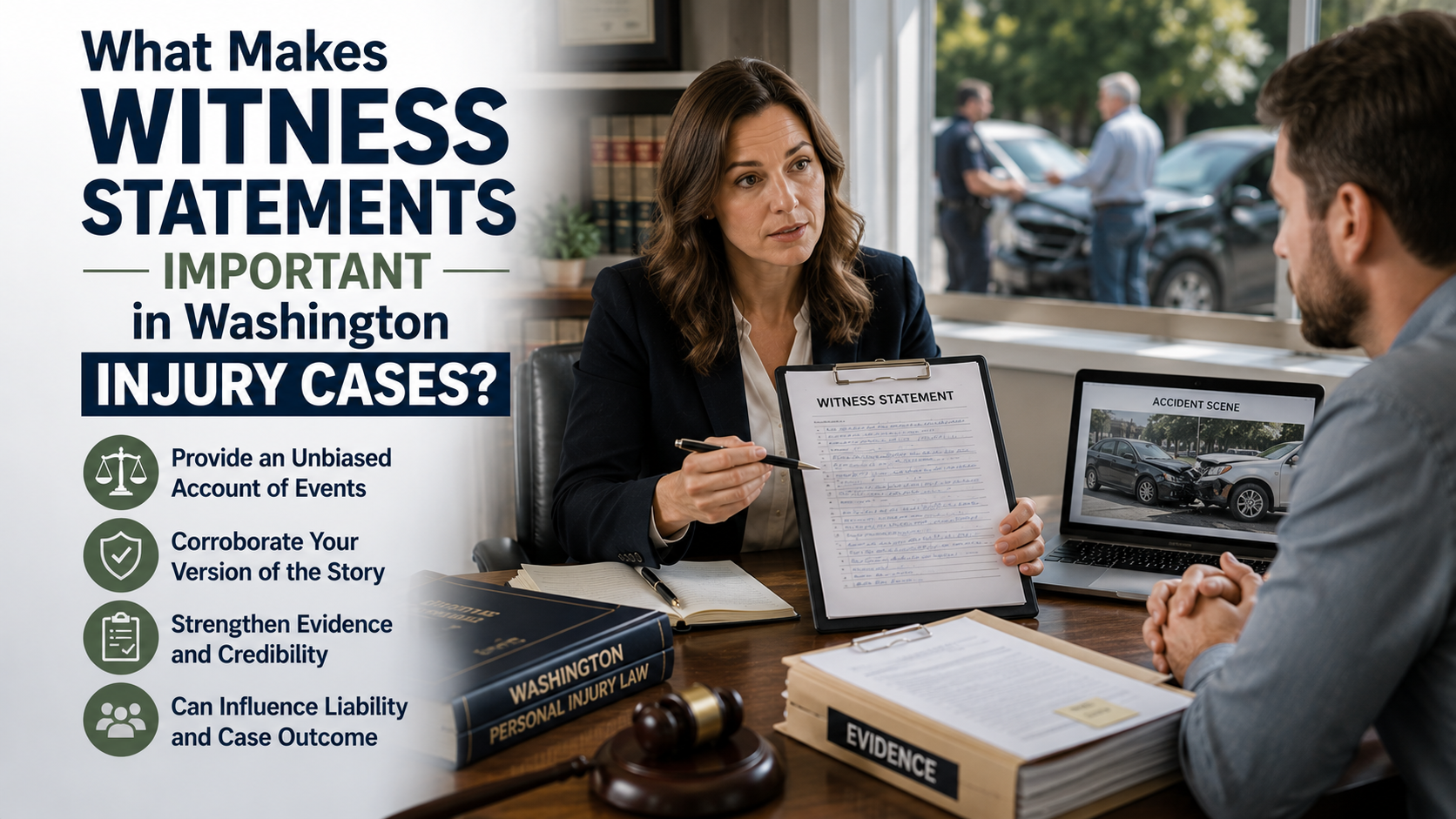 What Makes Witness Statements Important in Washington Injury Cases
