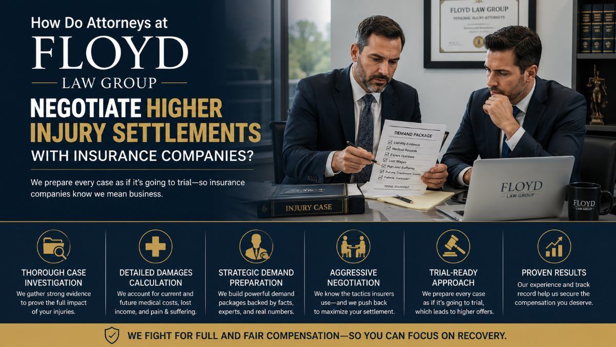 How Do Attorneys at Floyd Law Group Negotiate Higher Injury Settlements With Insurance Companies