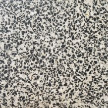 Close up look of the exposed aggregate concrete finish as accent design for a concrete stairs in Bendigo VIC.