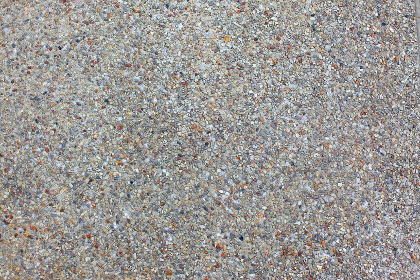 Newly installed exposed aggregate on a driveway of a residential property in Bendigo VIC.