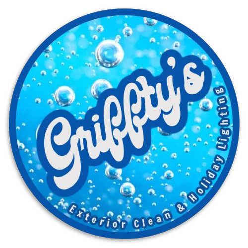 A logo for griffin 's exterior clean and holiday lighting