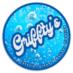 A logo for griffin 's exterior clean and holiday lighting