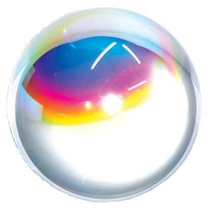 Aurora Borealis Gazing Ball, 80mm
