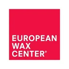 European Wax Center logo in white text on a red square.