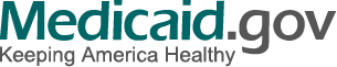 Medicaid.gov logo with the tagline “Keeping America Healthy”