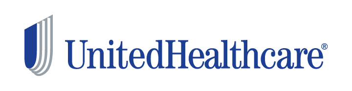 UnitedHealthcare logo with blue shield icon and blue text on white background