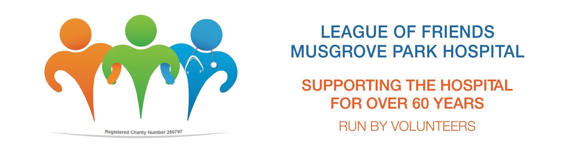 The logo for the league of friends musgrove park hospital