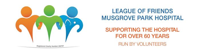 The logo for the league of friends musgrove park hospital
