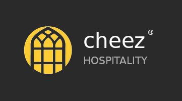 Cheez Hospitality logo, boutique short-term rental operator Athens and Beirut