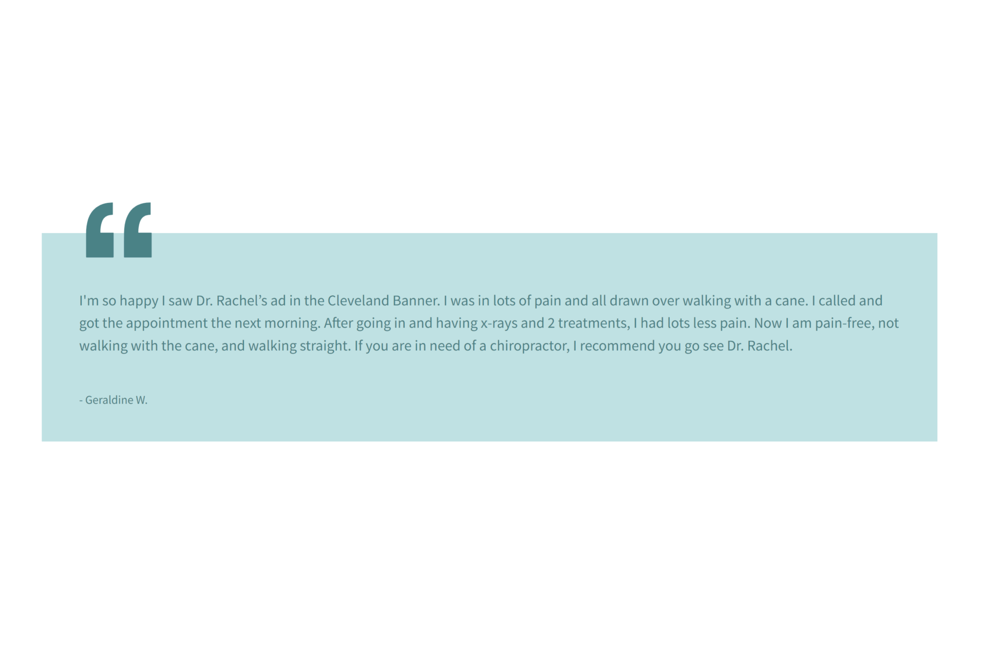 Quote about teaching: teal background, large quotation marks, text,