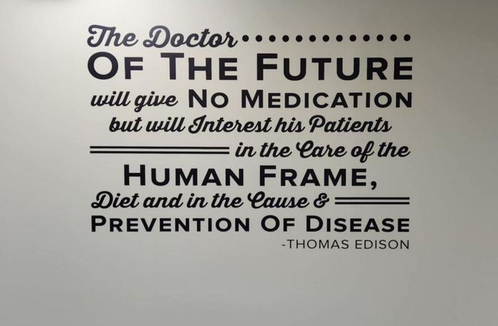 Quote on a wall: