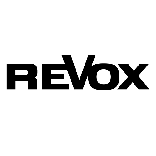 Revox logo in bold black text.