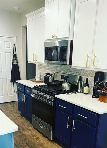 Home in Pflugerville, TX that had cabinet painting completed by Austin Painting and Cabinets