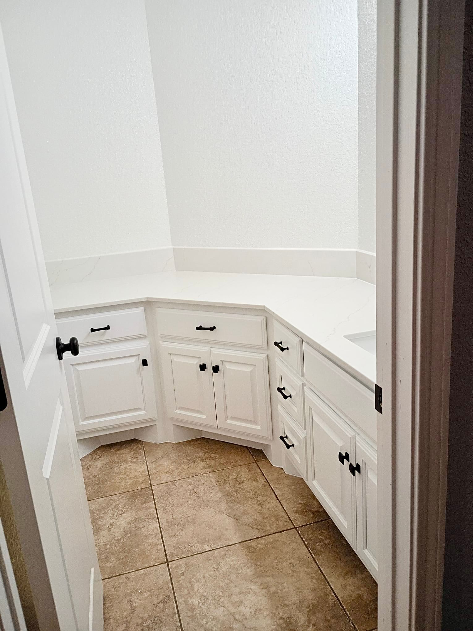 Second guest bathroom remodel in Liberty Hill completed by Austin Painting and Cabinets