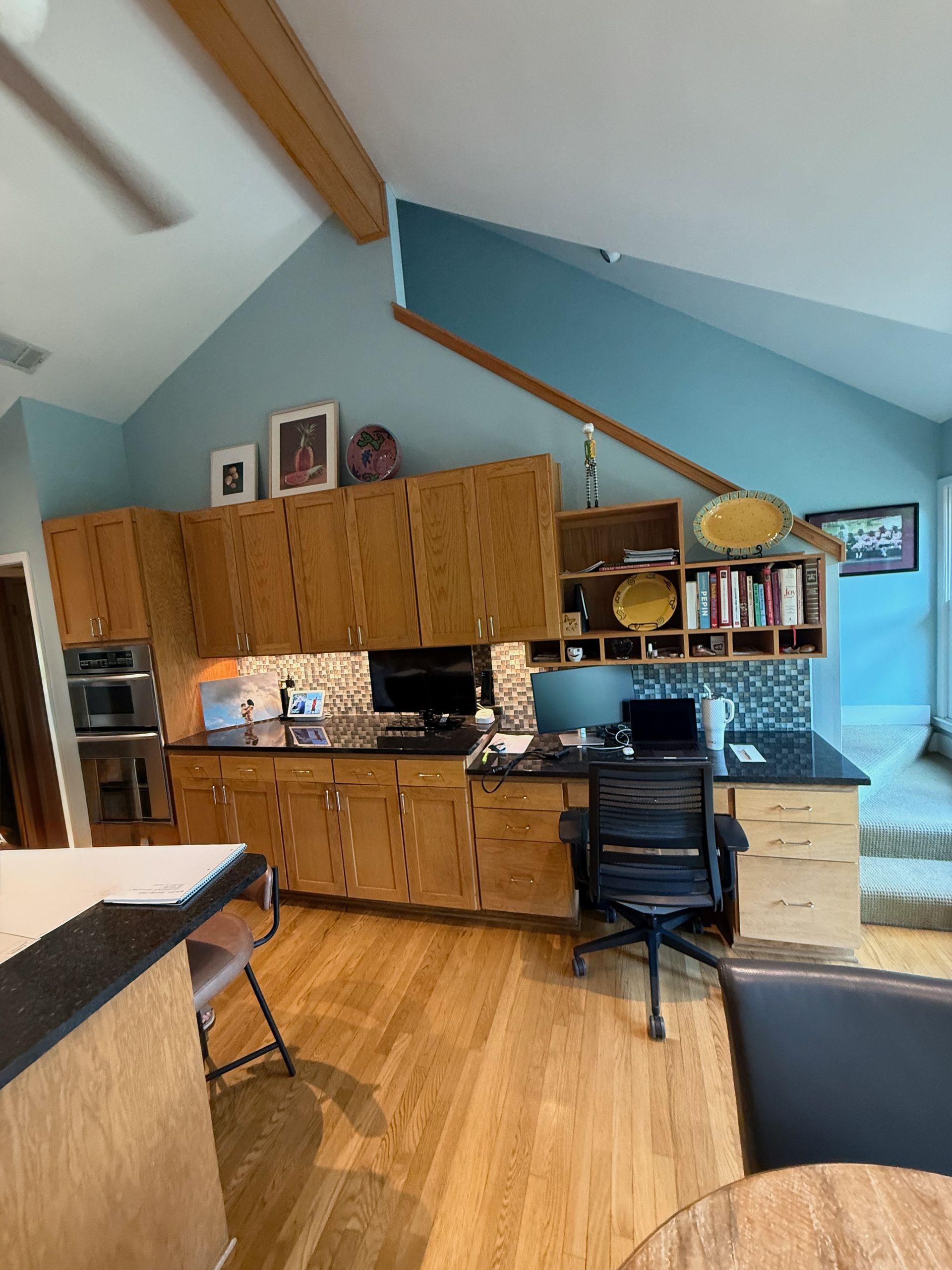 Westlake Hills kitchen before remodel and two-tone cabinet painting