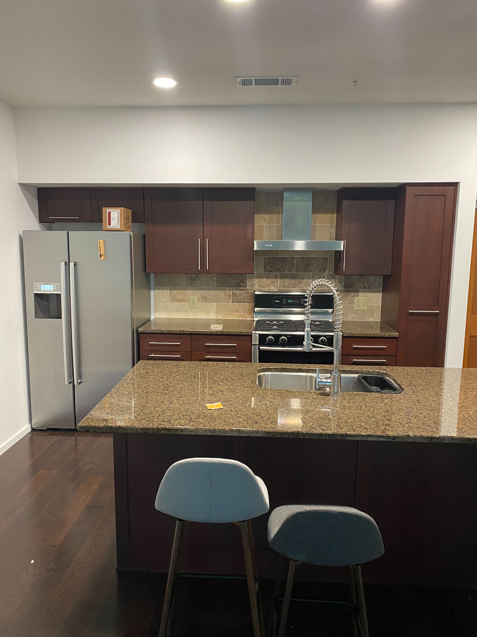 Zilker Austin kitchen before remodel at Barton Place Condos