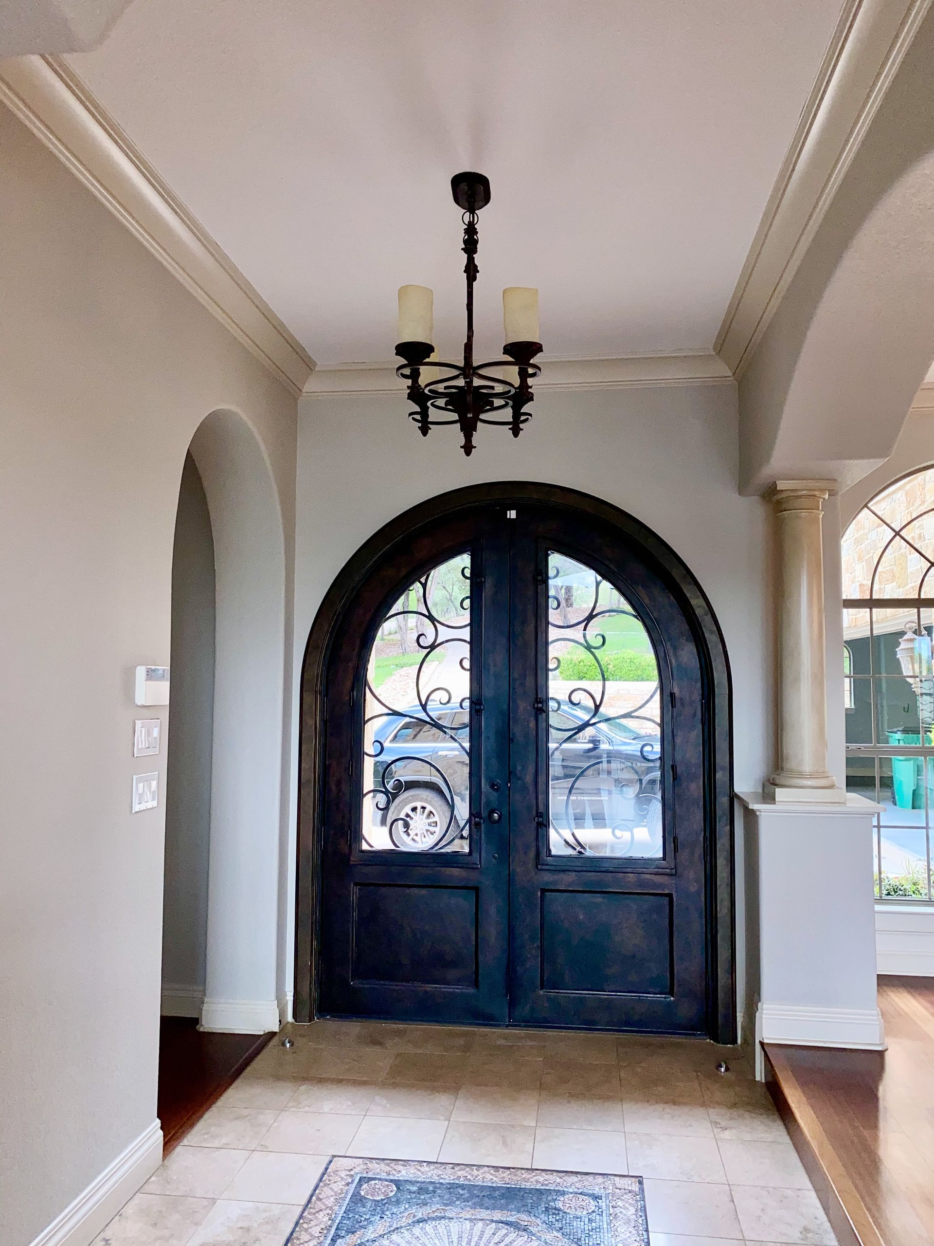 Austin interior painting project in West Lake Hills with freshly painted walls ceilings doors and trim