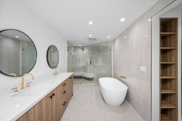 Austin bathroom remodeling with walk-in shower and frameless glass installation