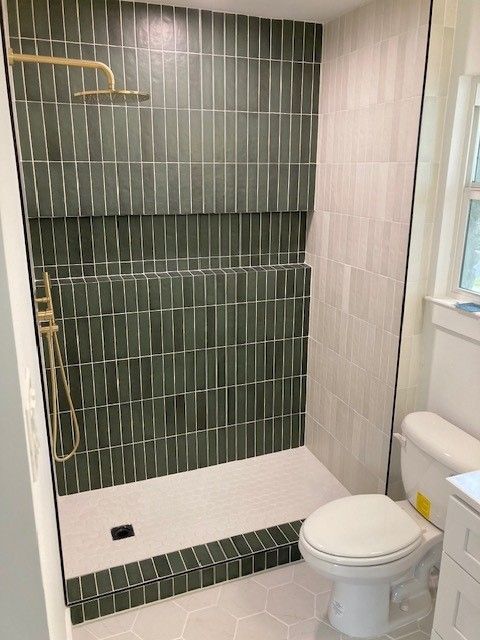 bathroom remodel in austin tx with tub to shower conversion