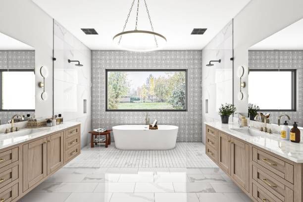 Planning a 2026 bathroom remodel in Austin with updated tile, shower, and vanity