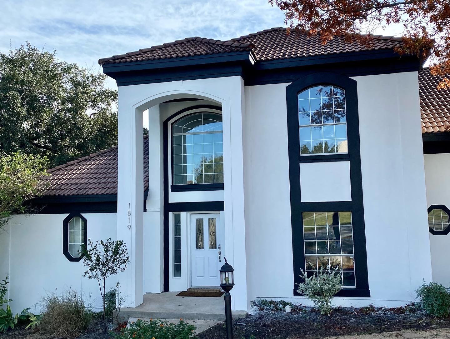 Lakeway exterior painting project after full repaint with updated curb appeal