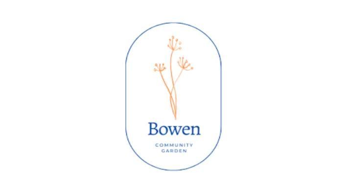 A Bowen Community Garden Logo With a Flower in the Middle — Pat McDonnell Earthmoving in Bowen, QLD