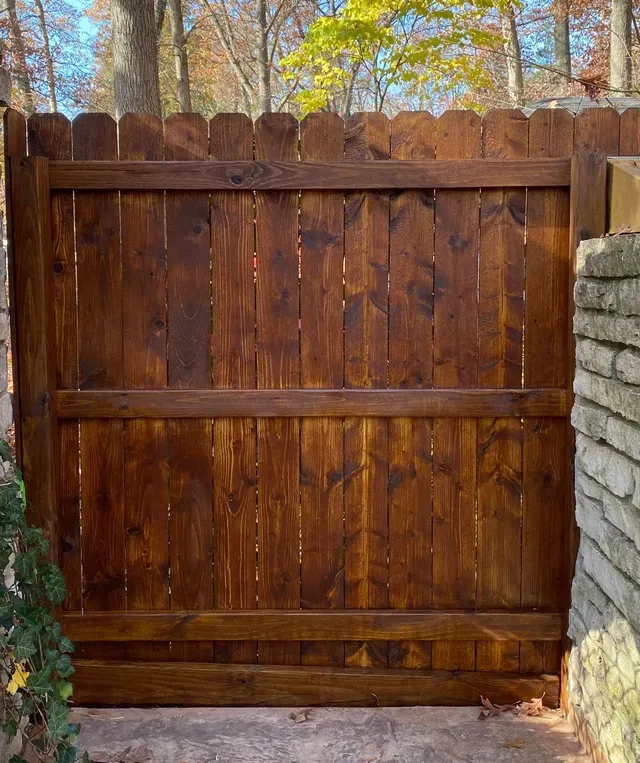 exterior cleaning a wooden deck
