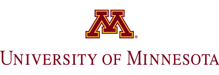 The university of minnesota logo is shown on a white background