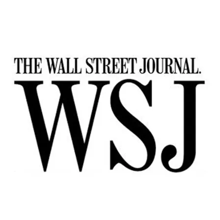 The wall street journal logo is black and white on a white background.