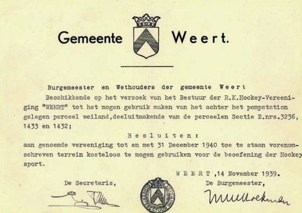 Inschrijvingsbewijs vereniging