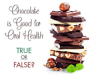 Chocolate is good for oral health true or false ?